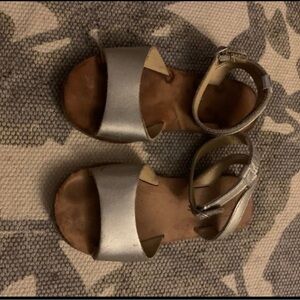 Janie and Jack Kids Silver Sandals